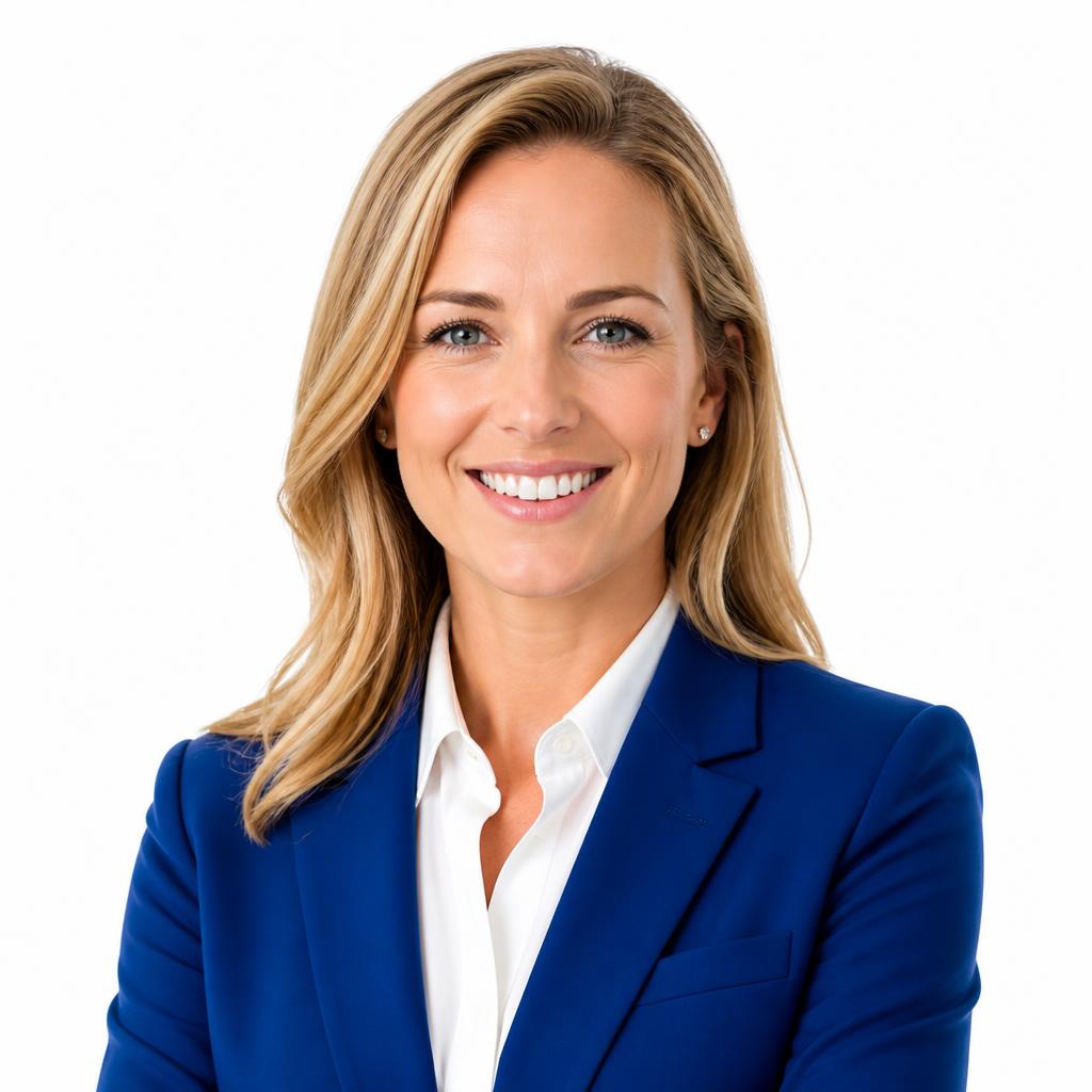 ADOOT AI professional in blue suit